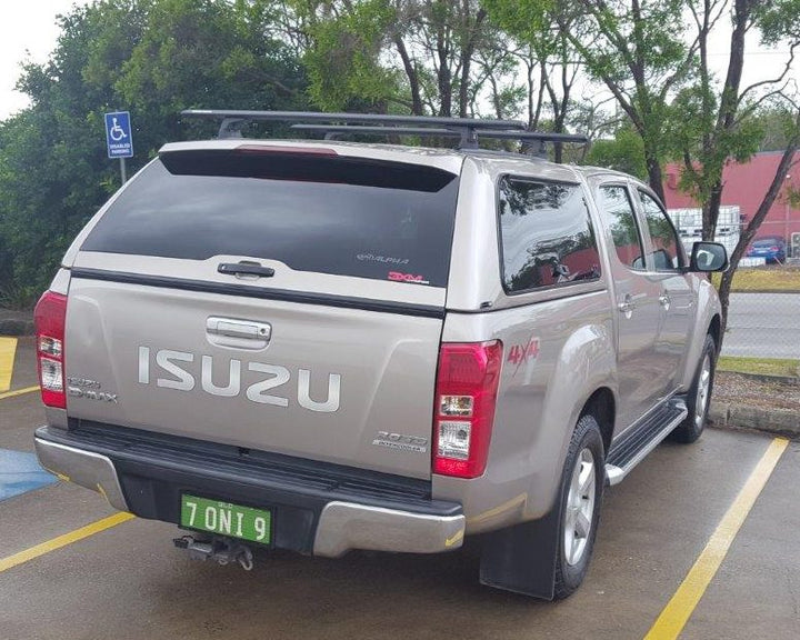 Alpha GSX Canopy - Lift Up Windows with Remote Locking to suit Isuzu D-Max 12-19 (Dual Cab)