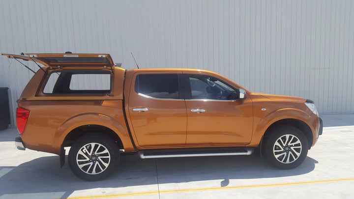 Alpha CMX Canopy with Solid Lift Up side doors to suit Nissan NP300 21+(Dual Cab)