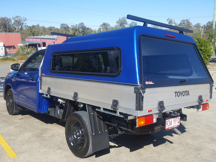 3XM Trayback Series canopy with Sliding Windows to suit any Single Cab tray