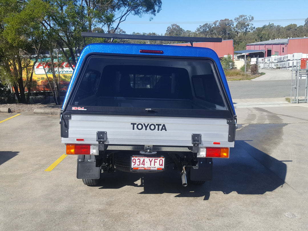 3XM Trayback Series canopy with Sliding Windows to suit any Single Cab tray