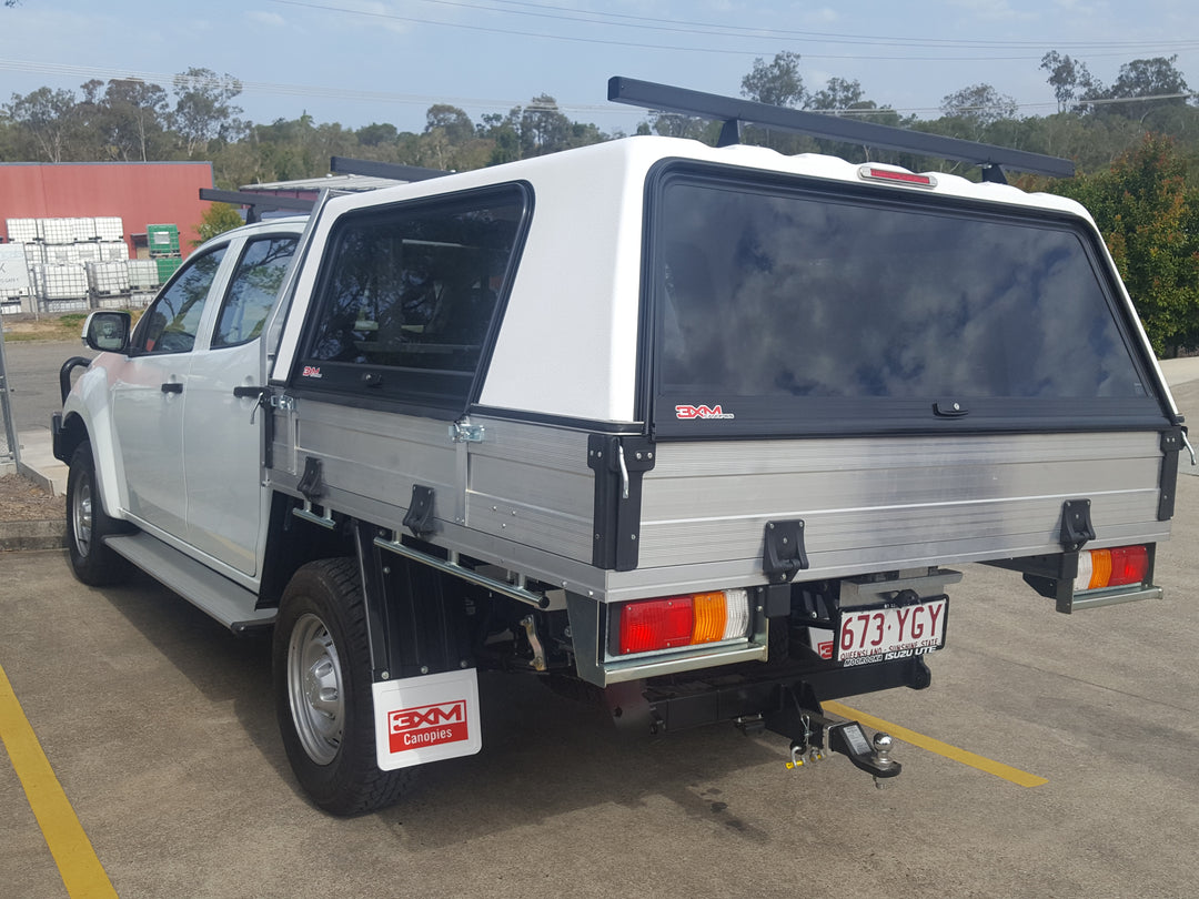 3XM Tradesman Series canopy with Solid Lift Up side doors to suit any Single Cab tray