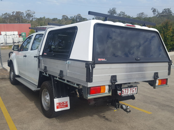 3XM Tradesman Series canopy with Solid Lift Up side doors to suit any Single Cab tray