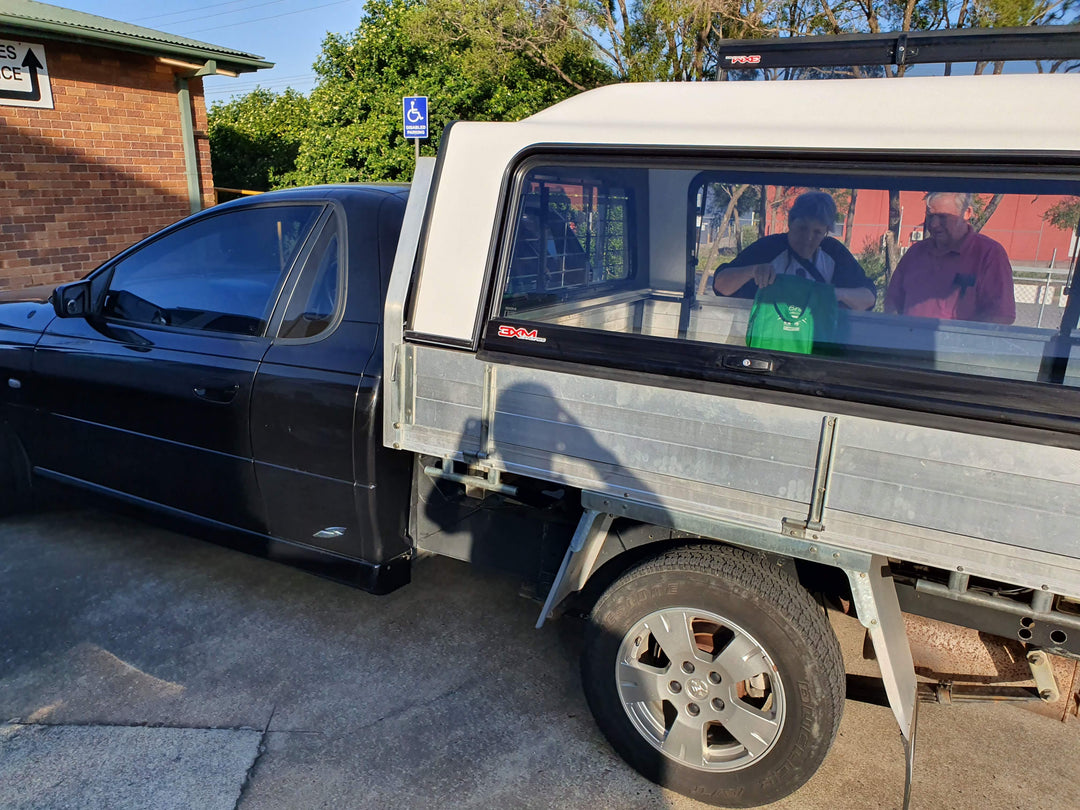 3XM Tradesman Series canopy with Tinted Glass Lift Up doors to suit any Single Cab tray