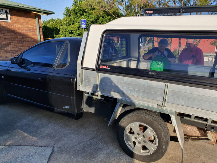 3XM Tradesman Series canopy with Tinted Glass Lift Up doors to suit any Single Cab tray