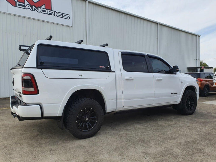 Crown Canopy with Lift Up Glass doors to suit Ram 1500 5'7" short tub with RAMBOXES