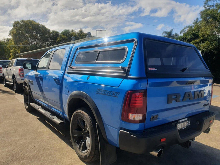 Crown Canopy with Lift Up Glass doors to suit Ram 1500 5'7" short tub with RAMBOXES