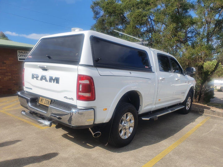 Crown Canopy with Lift Up Glass doors to suit Ram 1500 5'7" short tub with RAMBOXES