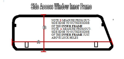 Smooth Canopy Side Access Window - Left hand side