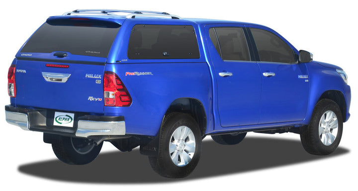 Alpha GSX Canopy - Lift Up Windows with Remote Locking to suit Toyota Hilux SR5 15+(Dual Cab)