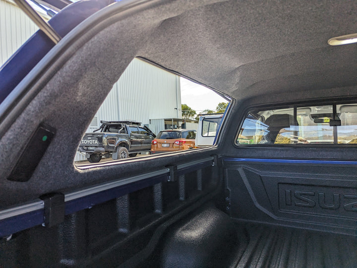 Alpha GSX Canopy - Lift Up Windows with Remote Locking to suit Isuzu D-Max 21-23(Dual Cab)