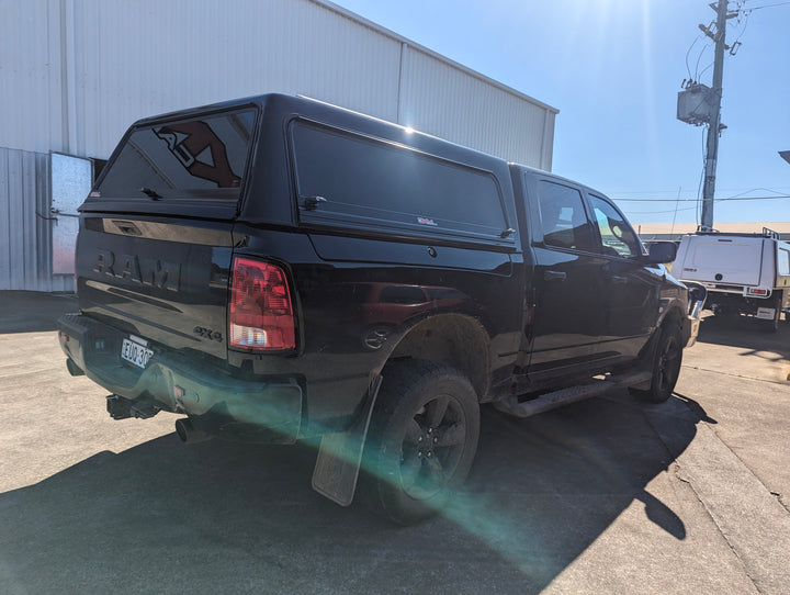 Crown Canopy with Lift Up Glass doors to suit Ram 1500 5'7" short tub with RAMBOXES