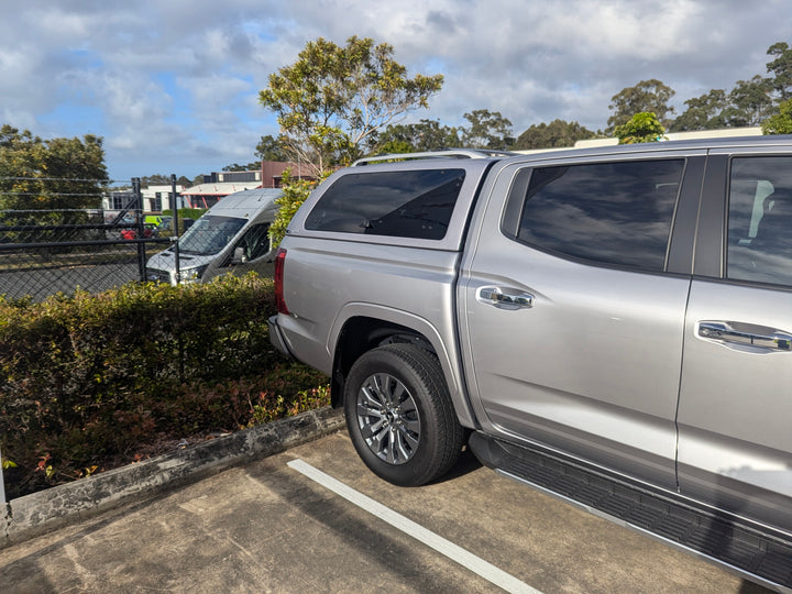Alpha GSX Canopy - Lift Up Windows with Remote Locking to suit Mitsubishi Triton 24+(Dual Cab)