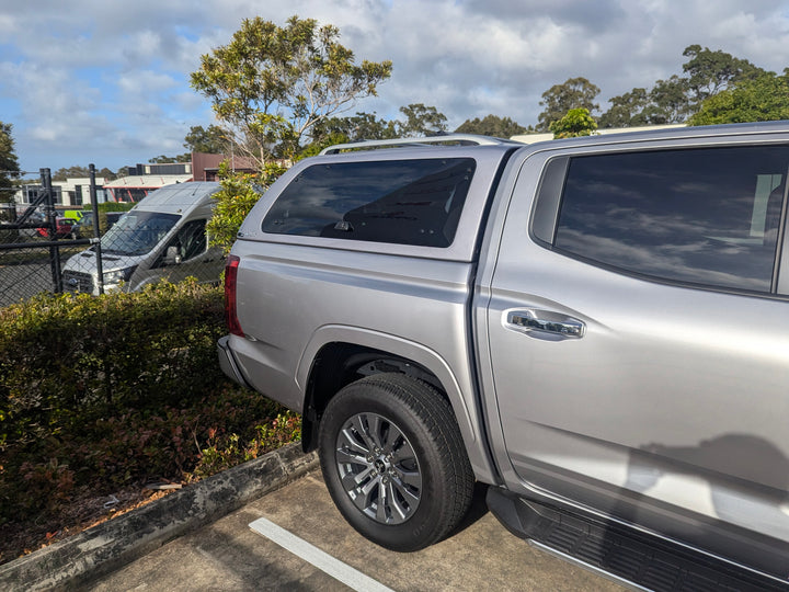 Alpha GSX Canopy - Lift Up Windows with Remote Locking to suit Mitsubishi Triton 24+(Dual Cab)