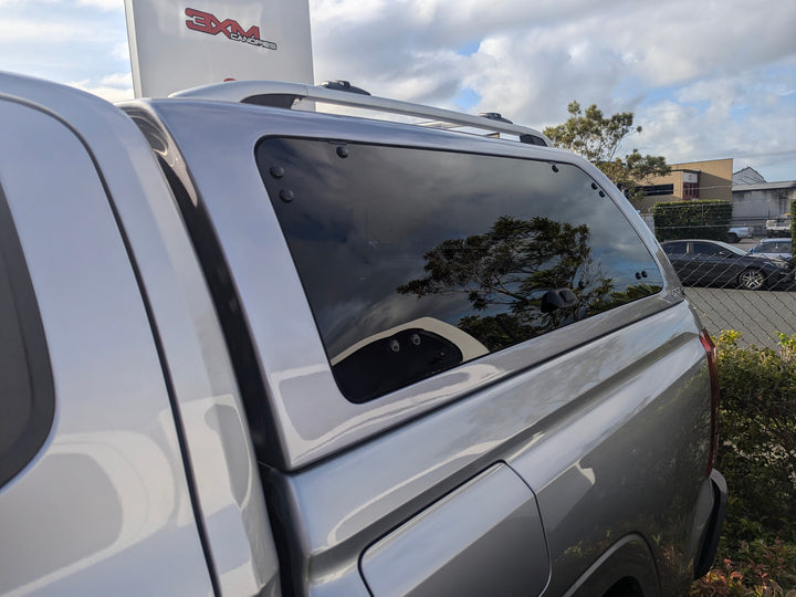 Alpha GSX Canopy - Lift Up Windows with Remote Locking to suit Mitsubishi Triton 24+(Dual Cab)