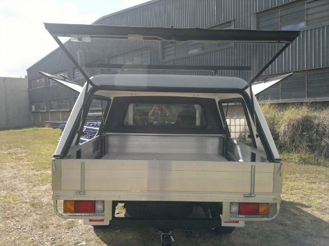 3XM Tradesman Series Canopy with Fibreglass Lift Up side doors to suit any Dual Cab tray