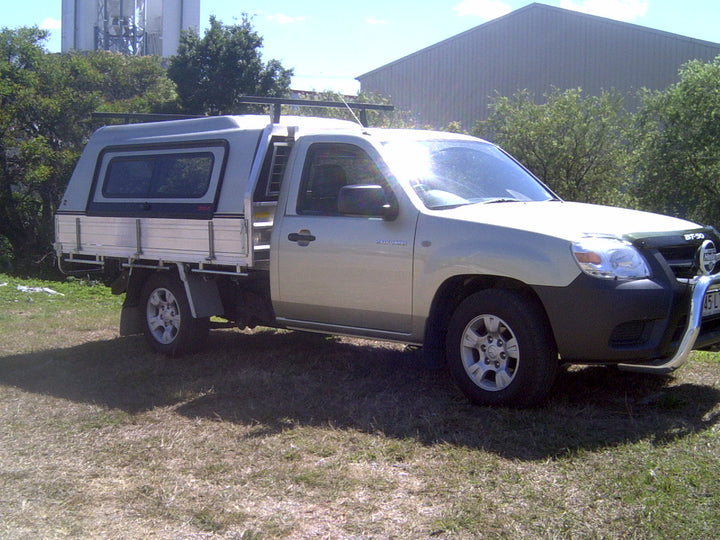 3XM Tradesman Series Canopy with Sliding windows in the Lift Up doors to suit any Single Cab tray