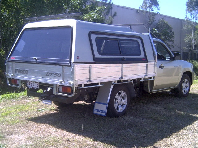 3XM Tradesman Series Canopy with Sliding windows in the Lift Up doors to suit any Single Cab tray
