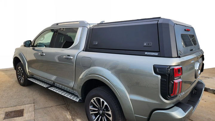 Titan Canopy - Stainless Steel - Lift Up Windows to suit GWM ALPHA24+(Dual Cab)