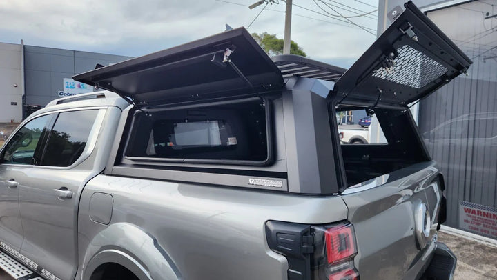 Titan Canopy - Stainless Steel - Lift Up Windows to suit GWM ALPHA24+(Dual Cab)