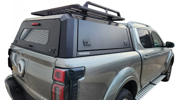 Titan Canopy - Stainless Steel - Lift Up Windows to suit GWM ALPHA24+(Dual Cab)