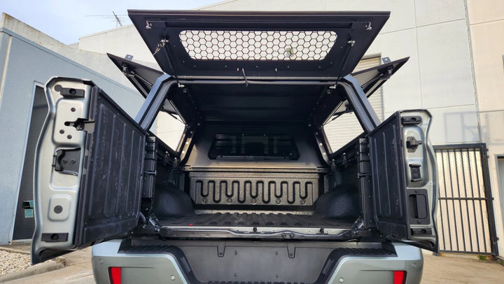 Titan Canopy - Stainless Steel - Lift Up Windows to suit GWM ALPHA24+(Dual Cab)