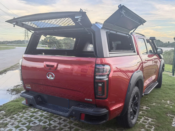 Titan Canopy - Stainless Steel - Lift Up Windows to suit GWM Cannon 21+(Dual Cab)