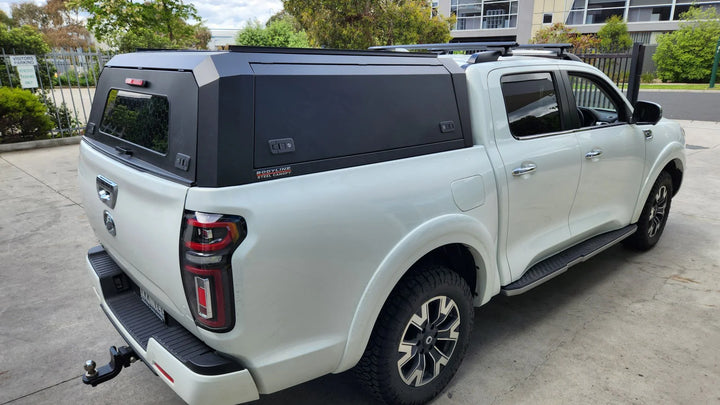 Titan Canopy - Stainless Steel - Lift Up Windows to suit GWM Cannon 21+(Dual Cab)