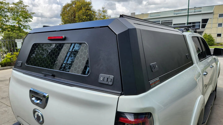 Titan Canopy - Stainless Steel - Lift Up Windows to suit GWM Cannon 21+(Dual Cab)