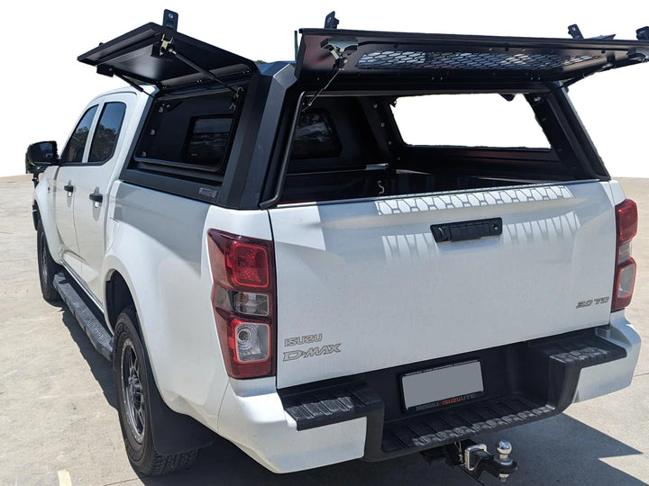 Titan Canopy - Stainless Steel - Lift Up Windows to suit Isuzu D-Max 20-23(Dual Cab)