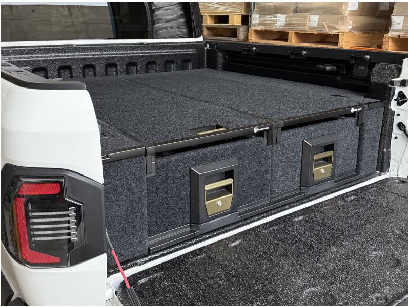 Heavy Duty Twin Drawer system with Fridge slide - with wing kit