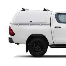 Alpha CMX Canopy with Solid Lift Up side doors to suit Toyota Hilux SR 15+ J Deck Hookside(Dual Cab)