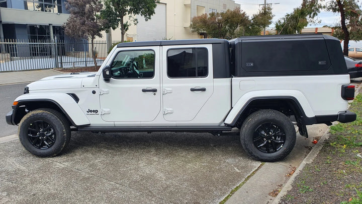 Titan Canopy - Stainless Steel - Lift Up Windows to suit Jeep Gladiator 20+(Dual Cab)