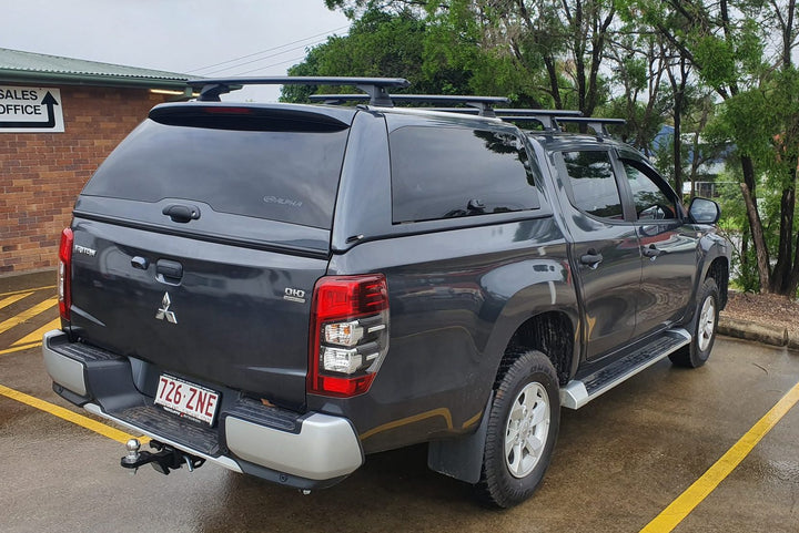 Alpha CMX Canopy with Solid Lift Up side doors to suit Mitsubishi Triton 15-23(Dual Cab)
