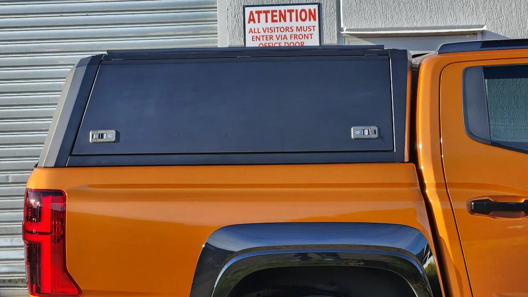 Titan Canopy - Stainless Steel - Lift Up Windows to suit Mitsubishi Triton 24+(Dual Cab)