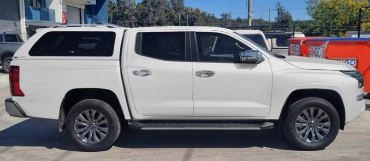 Alpha GSX Canopy - Lift Up Windows with Remote Locking to suit Mitsubishi Triton 24+(Dual Cab)