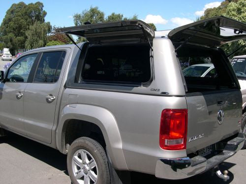 Alpha CMX Canopy with Solid Lift Up doors to suit Volkswagen Amarok 10-22(Dual Cab)