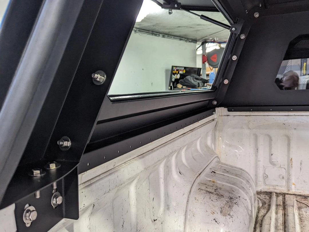 Titan Canopy - Stainless Steel - Lift Up Windows to suit Toyota Hilux SR 15+(Dual Cab)