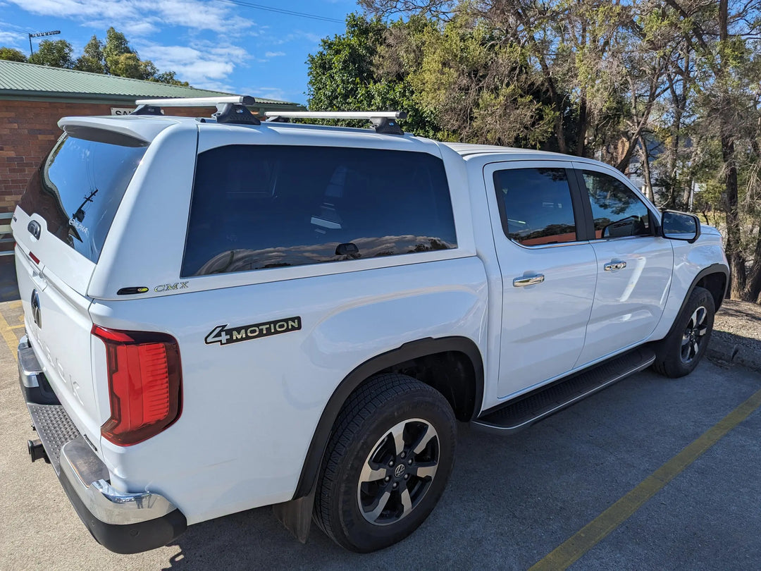 Alpha CMX Canopy with Solid Lift Up side doors to suit Volkswagen Amarok 23+(Dual Cab)