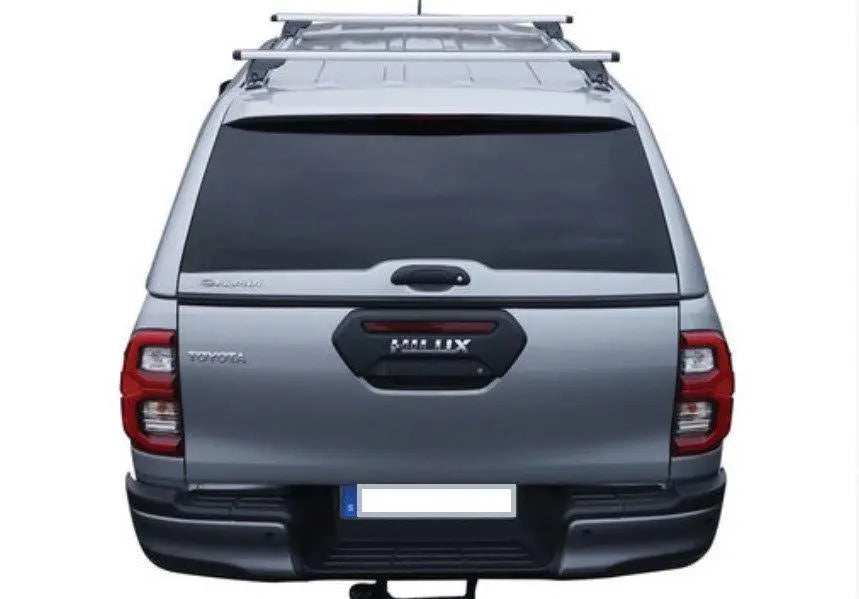 Alpha CMX-W Canopy with Glass Lift Up doors to suit Toyota Hilux SR5 15+A Deck Slab Side (Extra Cab)